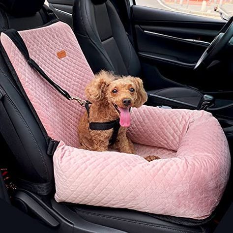 Car Seat For Dog, Dog Beds With Storage, Dog Seat Covers For The Car, Car Accessories For Dogs, Dog Seat For Car, Cat Car Seat, Small Dog Stuff, Cute Dog Beds For Small Dogs, Cute Dog Things