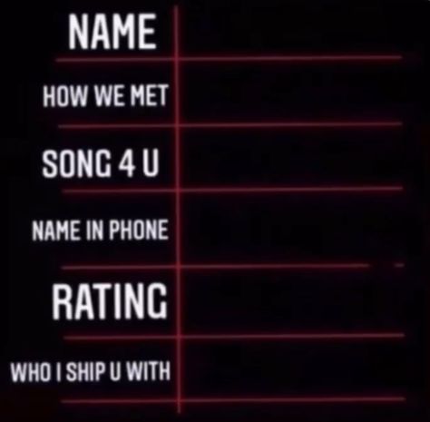 Name How We Met Instagram, Story Questions, Instagram Story Questions, Instagram Questions, How We Met, Insta Ideas, Post Ideas, Instagram Story, Songs