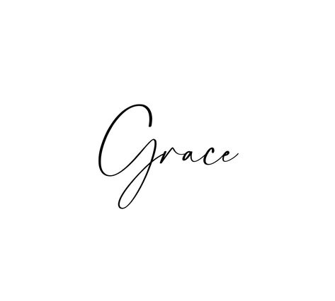 Grace Script Tattoo, Thoughts Calligraphy, Faith Calligraphy, Grace Calligraphy, Grace Name, Grace Tattoo, Grace Tattoos, What Should I Draw, Word Drawings