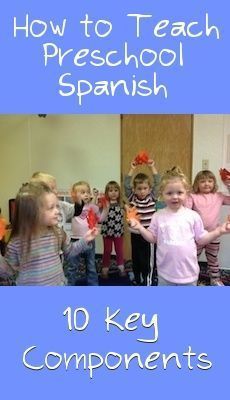 How To Teach Spanish To Preschoolers, Preschool Spanish Lessons, Preschool Spanish, Learning Spanish For Kids, Spanish Curriculum, Teach Preschool, Homeschool Spanish, Spanish Basics, Spanish Lessons For Kids