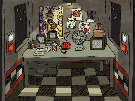 Fnaf Office, Fnaf 1 Office, Fnaf 1, Fnaf Art, Five Night, Five Nights At Freddy's, Wallpaper Iphone Cute, Pin Collection, Iphone Wallpaper