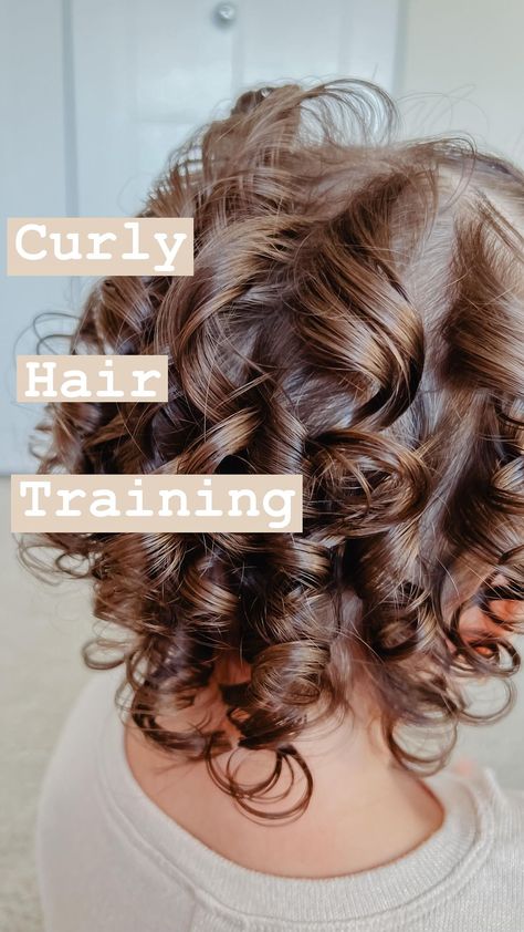 Katrina Chadderton - Teaching Curly Hair for littles | CURL TRAINING PRODUCTS USED I use Monat’s Junior line for shampoo & conditioner Then layer her styling products in this order: Monat… | Instagram How To Curl Toddler Hair, Toddler Short Curly Hairstyles Girl, Toddler Girl Haircut Curly, Curling Toddler Hair, Short Curly Toddler Hairstyles, Toddler Hairstyles For Curly Hair, Baby Curly Hair Products, Curly Hair Toddler Girl, Toddler Curly Hairstyles Girl