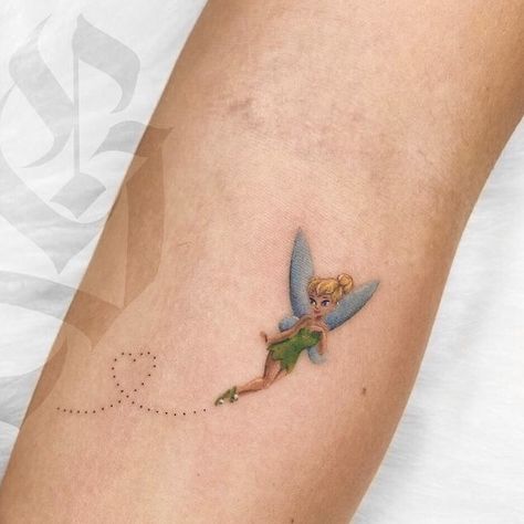 Cinderella Tattoo, Tinkerbell Tattoo, Tinker Bell Tattoo, Watercolor Tattoo Ideas, Wrist Bracelet Tattoo, Tiny Tattoos For Women, Cowboy Tattoos, Turtle Tattoo Designs, Self Love Tattoo