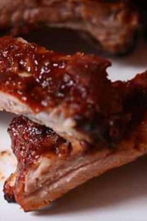 PINEAPPLE GLAZED RIBS Pineapple Ribs Oven, Pineapple Ribs Recipe, Pineapple Ribs, Baked Country Style Ribs, Baked Ribs Recipe, Barbecue Ribs Recipe, Pineapple Juice Recipes, Glazed Ribs, Pineapple Glaze