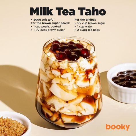 Taho Filipino, Sweet Tofu, Chic Diet, Aesthetic Recipes, Appetizers Thanksgiving, Recipes To Try At Home, Filipino Food Dessert, Filipino Dessert, Iced Drinks Recipes