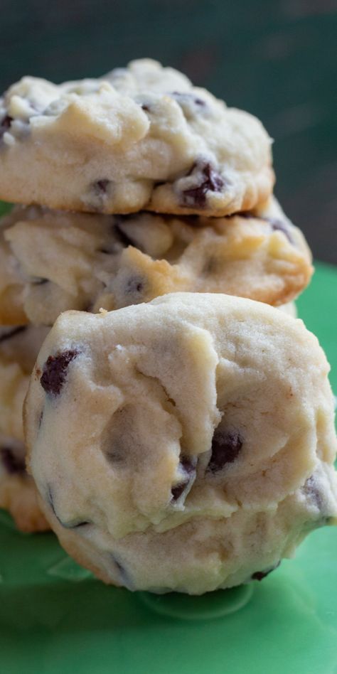 Whipped Chocolate Chip Shortbread Cookies, Super Quick Sweet Snacks, Whipped Chocolate Chip Cookies, Buttery Dessert Recipes, Not So Sweet Cookies, Chocolate Chip Shortbread Cookies Easy, Betty Crocker Shortbread Cookies, Whipped Shortbread Recipe, Short Bread Chocolate Chip Cookies