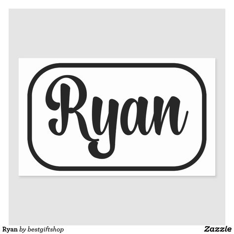 Ryan Name, Best Character Names, Tattoo Pattern, Decorated Water Bottles, Character Names, Business Supplies, Cal Logo, Birth Announcement, Creative Space