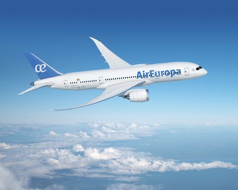 Air Europa expands Boeing Dreamliner order - https://www.dutyfreeinformation.com/air-europa-expands-boeing-dreamliner-order/ Boeing Dreamliner, Barclays Bank, Olive Press, International Airlines, New Spain, New Aircraft, International Flights, Global Travel, British Airways