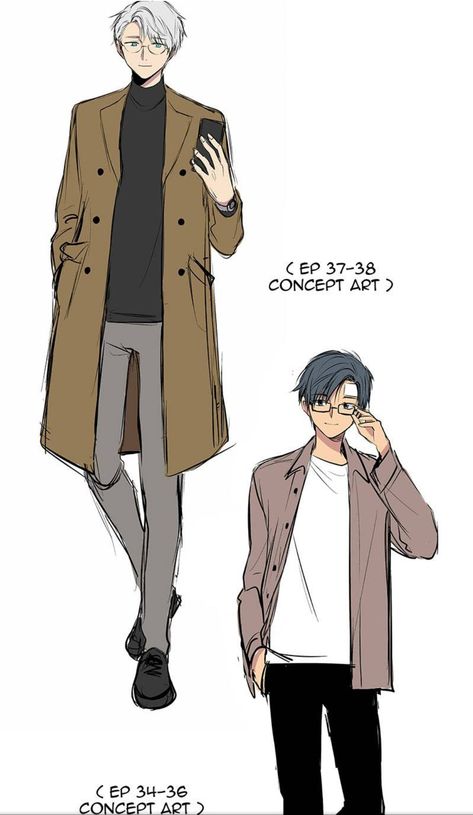 My Deepest Secret Webtoon, Deepest Secret Webtoon, Outfit With Turtleneck, My Deepest Secret, Bright Jacket, Animated Clothes, Back Drawing, Homecoming Outfit, Man Anatomy