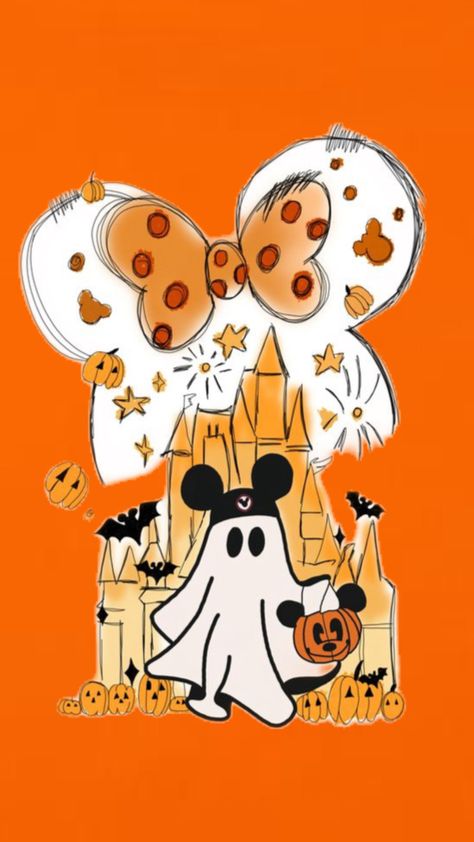 Disney Treats Wallpaper, Disney Lock Screen, Disney Halloween Wallpaper, Halloween Lock Screen, Halloween Desktop Wallpaper, Disney Fall, Disney Wallpapers, Disney Treats, Autumn Halloween