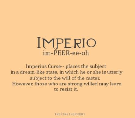 One of the three unforgivable curses. Unforgivable Curses, Harry Potter Challenge, Always Harry Potter, Harry Potter Spells, Yer A Wizard Harry, Theme Harry Potter, Potter Facts, Harry James, Dark Arts