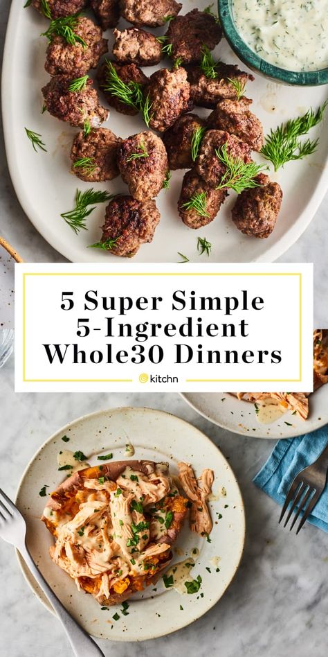 Dinners Whole 30, 3 Ingredient Dinners, Whole30 Meals, Fried Seafood, Sausage And Kale Soup, Sausage And Kale, 30 Diet, Whole30 Dinner Recipes, Whole 30 Meal Plan