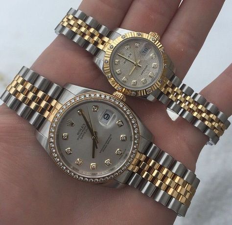 His And Hers Rolex, Rolex Datejust Men, Diesel Watch, Used Rolex, Rolex Watches Women, Rolex Women, Gold Watches, Swiss Army Watches, Womens Watches Luxury