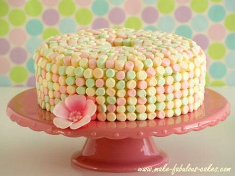 Marshmallow Cake Decoration, Angelfood Cake, Easter Cake Easy, Cake For Easter, Girly Birthday Cakes, Easter Marshmallow, Marshmallow Cake, Ultimate Chocolate Cake, Angel Cake