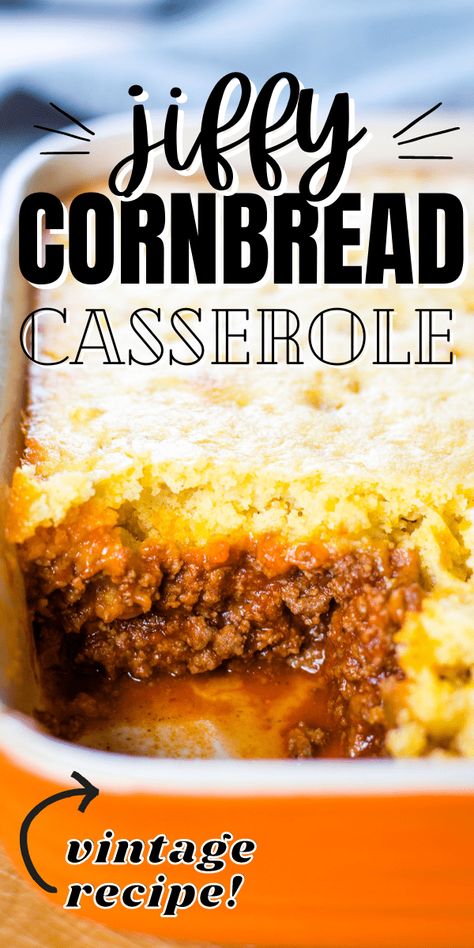 Made with Jiffy mix, this cornbread casserole recipe is easy to make with the layers of hamburger beef, cornbread and cheese.  A perfect weeknight meal that is packed with hearty flavor. #recipe #casserole #jiffy #cornbread #cleverlysimple Jiffy Cornbread Casserole Recipe, Jiffy Cornbread Casserole, Beans Dinner, Cleverly Simple, Jiffy Recipes, Jiffy Cornbread Recipes, Cornbread Casserole Recipe, Cornbread Casserole, Jiffy Cornbread