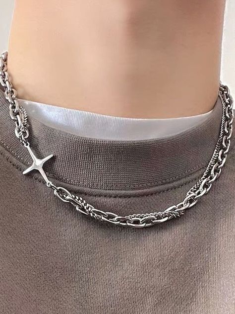 [SponsoredPost] 31 Top Mens Jewelry Necklace Recommendations You Need To See Straight Away #mensjewelrynecklace Street Grunge, Chain Necklace Silver, Grunge Jewelry, Edgy Jewelry, Y2k Necklace, Mens Silver Necklace, Mens Chain Necklace, Mens Jewelry Necklace, Jewelry Accessories Ideas