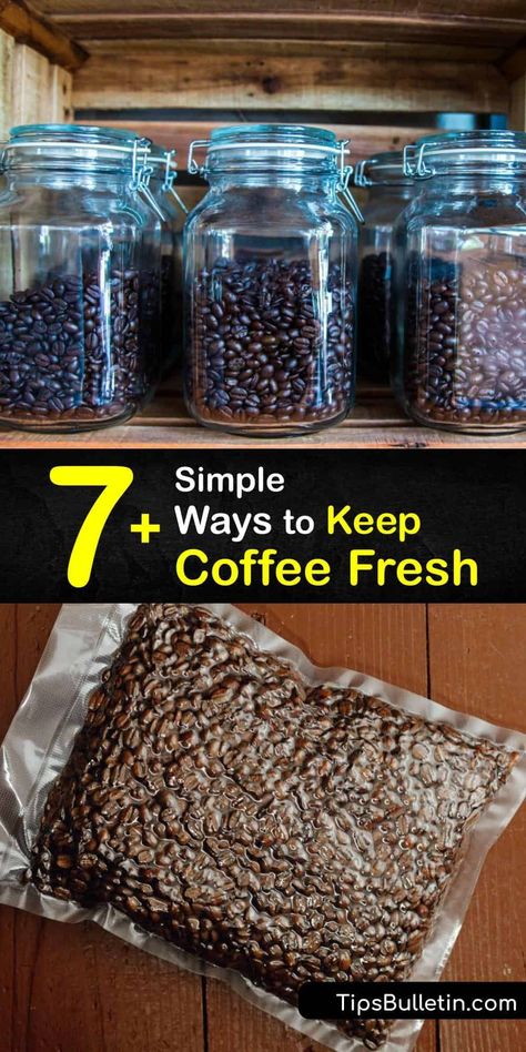 Coffee Ground Storage, How To Grow Coffee Beans At Home, Coffee Grounds Storage, Coffee Bean Container, Storing Coffee, Canning Coffee, Ground Coffee Storage, Roasting Coffee Beans At Home, Ground Coffee