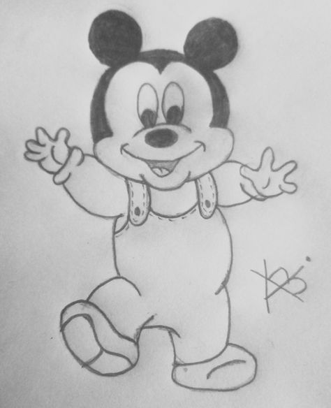 Mickey Mouse Drawing Easy, Mickey Mouse Sketch, Princess Sketches, Mickey Mouse Illustration, Mouse Sketch, Easy Disney Drawings, Pencil Drawing Images, Art Kits For Kids, Disney Drawings Sketches