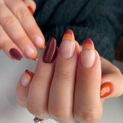 Discovered by @ngela1610. Find images and videos about nail art, manicure nails and orange & brown nails on We Heart It - the app to get lost in what you love. Orange Brown Nails, Orange And Brown Nails, Orange Nail Art, Nails Looks, Pinterest Pretty, Orange Nail, Liner Brush, Manicure Nails, Nail Stuff