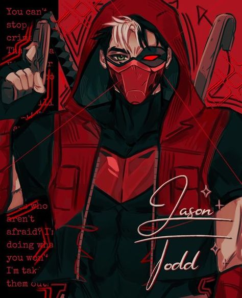 Red Hood Dc Fanart, Red Hood Jason Todd Fanart, Red Hood Wallpaper, Batman Red Hood, Red Hood Comic, Rosario Vampire Anime, Robin Dc, Red Hood Jason Todd, Jay Bird