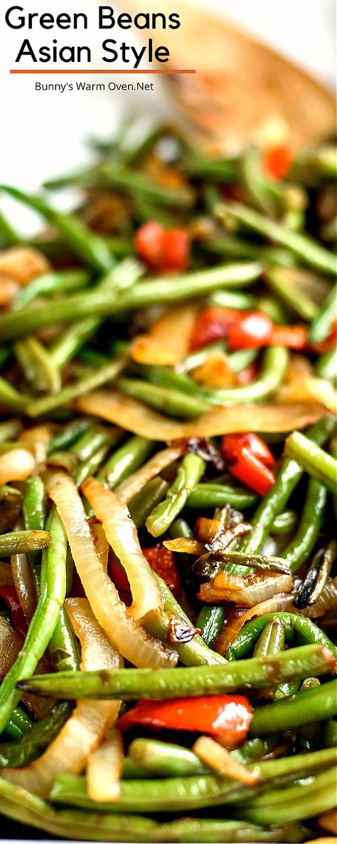 Green Beans Asian Style, Asian Green Beans, Green Beans Side Dish, Parmesan Green Beans, Yummy Veggies, Asian Vegetables, Green Bean Recipes, Chinese Recipes, Best Side Dishes