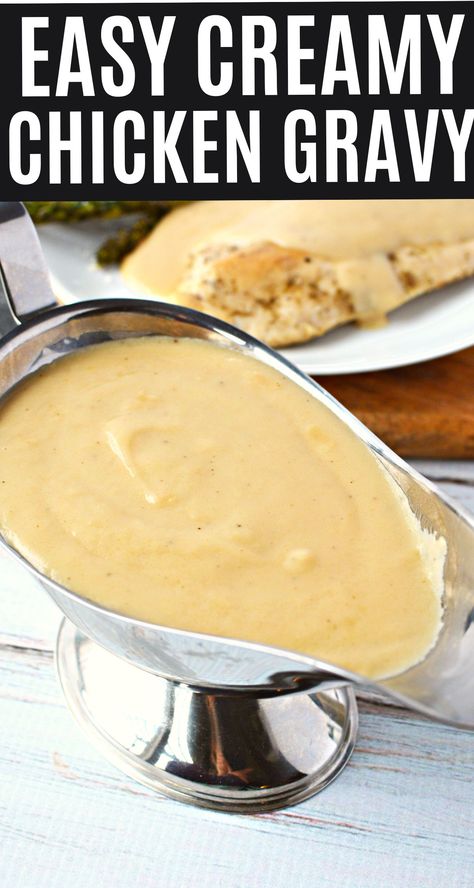 Cream Of Chicken Gravy Recipe, Chicken Gravy Mix Recipe, Chicken Gravy From Drippings, Chicken Gravy From Scratch, Creamy Chicken Gravy, Chicken Gravy From Broth, Gravy Sauce Recipe, Cream Gravy Recipe, Easy Chicken Gravy