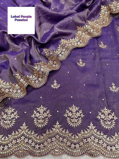 Presenting you all beautiful tissue suits Top Very beautiful georgette tissue with sequence gotta patti embroidery Dupatta Both side border embroidered georgette tissue Tissue Dupatta Designs, Tissue Dupatta, Dupatta Designs, Embroidery Dupatta, Side Border, Gotta Patti, Fancy Sarees Party Wear, Sarees Party Wear, Embroidery Designs Fashion