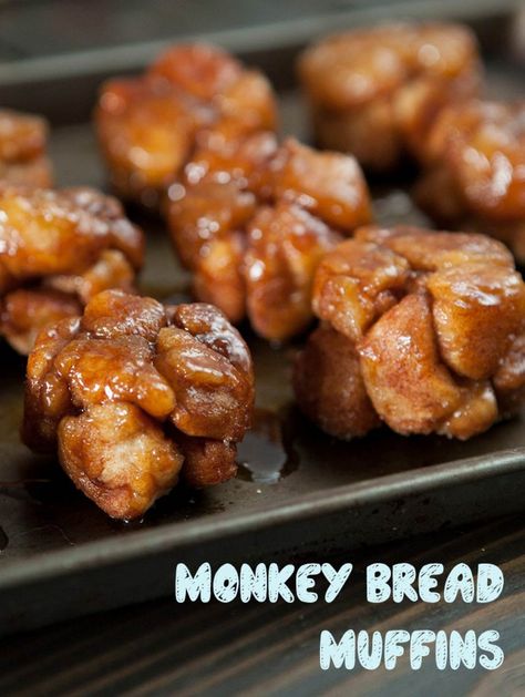 Brooklyn Farm Girl: Monkey Bread Muffins | A single serving alternative to Monkey Bread in muffin form! Mini Monkey Bread, Monkey Bread Muffins, Easy Monkey Bread, Girl Monkey, Baker Baker, Bread Muffins, Biscuit Dough, Muffin Tin Recipes, Breakfast And Brunch