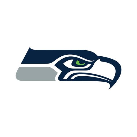 Seattle Seahawks logo on transparent background Seattle Seahawks Logo, Outdoor Logos, Stone Concrete, Brick Stone, Logo Wall, Silhouette America, Nfl Logo, Concrete Wood, Custom Football