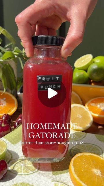 Lexi Harrison & Beth Sinclair on Instagram: "HOMEMADE GATORADE for episode 18 of Better Than Store-Bought! 🍋💦🥵

Comment ‘RECIPE’ and I’ll send the recipe straight to your DMs 💌

Before we started Crowded Kitchen together, my mom used to coach high school cross country and track. She’s always been really interested in nutrition, so one summer she figured out how to make homemade gatorade to keep the team hydrated during summer training! 

I’ve been running a lot this summer and it’s been insanely hot & humid almost every day, so I’ve been making her recipe to keep myself hydrated. We thought it would make for a fun episode of our Better Than Store-Bought series, since these are made with all natural ingredients that replenish important electrolytes (like potassium and sodium) and energy Home Made Gatorade Recipes, Homemade Gatorade, Snacks Homemade, High School Cross Country, Crowded Kitchen, Healthy Juicer Recipes, Holistic Habits, Summer Training, Clean Snacks