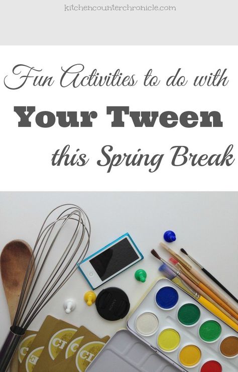 Fun Activities to do with Your Tween this Spring Break - Kick your "staycation" up a few notches with these fun activities, outings and craft ideas for tweens. Have a spring break that everyone will enjoy. | Parenting a Tween | Tween Life | Spring Break Quotes, Spring Break Activities, Spring Break Pictures, Spring Break Ideas, Spring Break Kids, Spring Break College, Spring Break Party, March Break, Break Ideas