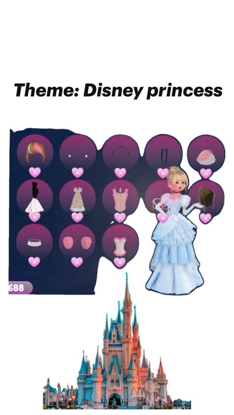 Dress to impress theme: Disney princess place 1st Disney Princess Outfits, Disney Princess Dresses, Princess Outfits, Disney Dresses, Princess Dress, Dress To Impress, Disney Princess, Disney, Color