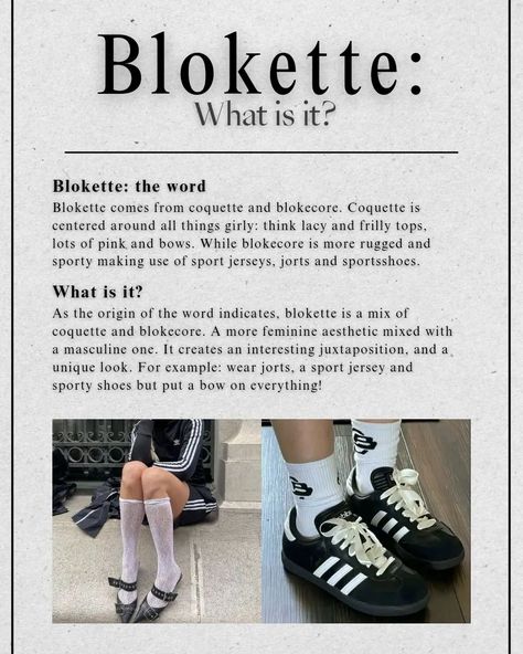 Trend Throwback: Your Blokette Guide, what is it and more! 🎀 New layout! Also going to write more this month 💞 #blokette #fashion #magazine Magazine Name Ideas, Blokette Aesthetic, Magazines Aesthetic, Fashion Magazine Aesthetic, Blokette Core, Magazine Cover Layout, Fashion Knowledge, Cover Layout, Man Eater