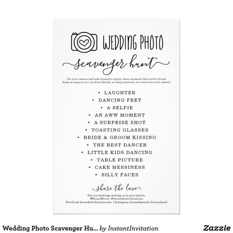 Pics Or It Didnt Happen, Wedding Photo Scavenger Hunt, I Spy Wedding Game, Wedding I Spy, Spy Wedding, Wedding Reception Activities, Hunting Wedding, Reception Activities, Scavenger Hunt Games