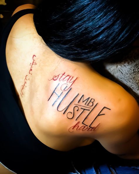 Stay humble hustle hard... ✊🏾💯 Hustle Tattoo Ideas, Stay Humble Hustle Hard Tattoo, Hustle Tattoo, Stay Humble Tattoo, Humble Tattoo, Small Inspirational Tattoos, Tattoo Ideas For Females, Hard Tattoos, Humble Hustle