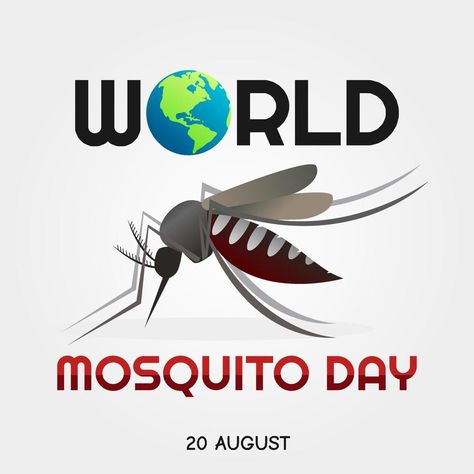 Mosquito Illustration, World Mosquito Day, Cross Road, Zika Virus, Cross Roads, Board Decoration, Ahmedabad, Vector Art, Vector Illustration