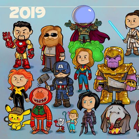 Jeff Victor | Class of 2019! 🎓 Endgame: this is my final entry in my “Evolution of Pop Culture” series for now. If you’ve been following along, so far I... | Instagram Class Of 2019, Year In Review, A Year, Evolution, Pop Culture, Graphic Design, Comics, Instagram