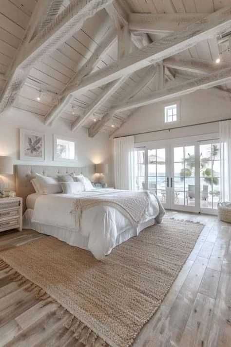 Dream Boho Bedroom, House Interior Cozy Bedroom, Modern Farmhouse Interior Design Bedroom, Elegant Cozy Bedroom, White Minimalist House, Inside House Design, Bedroom Cozy Ideas, Aesthetic House Bedroom, Timeless Bedroom Ideas