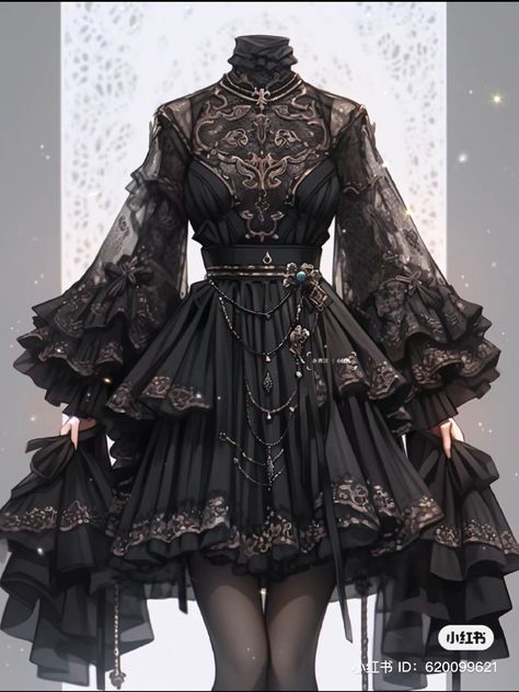 Character Closet, Halloween Fashion Outfits, Vampire Style, Rococo Aesthetic, Fantastic Dress, Dream Fashion, Amazing Dresses, Gothic Aesthetic, Pretty Clothes