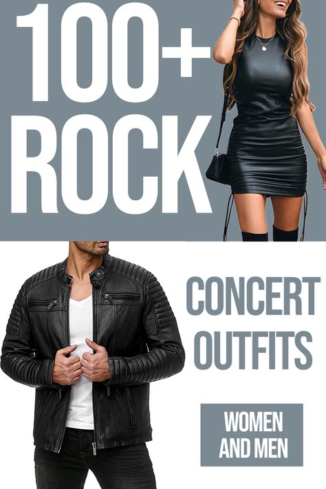 Outfit For A Rock Concert At Night, Mom Rock Concert Outfit, Rock Ootd Outfit, Mana Rock Concert Outfit, Mana Outfit Concert, Rock N Roll Outfit Ideas, Rock Club Outfit, Concert Outfit In Your 40s, Rock Concert Outfit Winter Rocker Chic