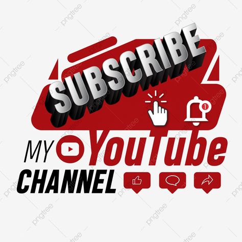 Youtube Pictures Ideas, Youtube Logo Design Ideas, Youtube Thamnel, Subscribe Logo Png, Subscribe Logo, Youtube Poster, Youtube Png, Yt Ideas, Video Design Youtube