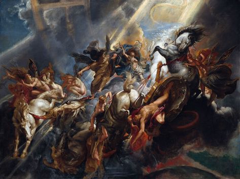 Peter Paul Rubens The Fall of Phaeton #1605 classic art #4K #wallpaper #hdwallpaper #desktop Peter Paul Rubens Paintings, Fall Of Phaeton, Rubens Paintings, Collage Idea, Paul Rubens, Peter Paul Rubens, Baroque Art, Art Ancien, Tile Murals