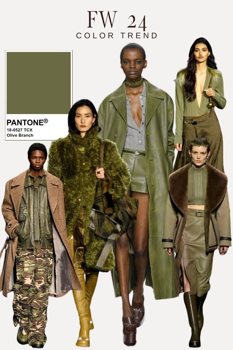 #FW24COLORTRENDS #FALLFASHIONCOLORTRENDS #FALLFASHIONTRENDS #PANTONE Clothes Color Theory, Pantone Winter 2024/25, Fw 2024 Color Trends, Aw Fashion 2024, Pantone Fall Winter 2024/2025, Mint And Brown Outfit, Fall 2024 Fashion Color Palette, Aw24/25 Fashion Trends, Saint Laurent Fall 2024