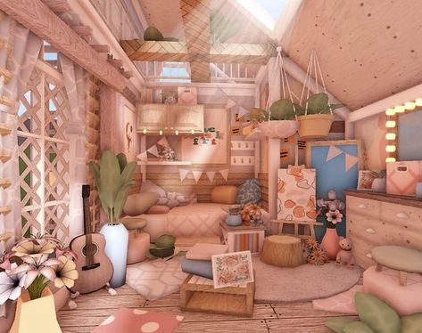 not mine !!<3 | House decorating ideas apartments, Sims house design, Simple bedroom design Club Roblox House, Bloxburg Resort, Bloxburg Aesthetic, Bloxburg Cottage, Preppy House, Bloxburg Bedroom, Bloxburg Hacks, House Decorating Ideas, Blocksburg Room Ideas￼