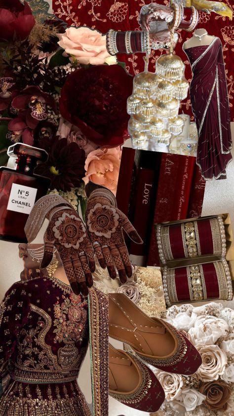 Indian Wedding Aesthetic, Maroon Aesthetic, Royal Indian Wedding, Aesthetic Indian, Peach Lehenga, Indian Culture And Tradition, Indian Marriage, Indian Wedding Bride, Desi Love