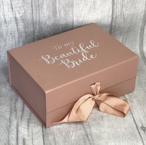 Bridesmaid Box Design, Bridesmaid Gift For Bride, Bride Gift Box Ideas, Bride Box Ideas, Bridesmaid Boxes What To Put In A, Bride Gifts From Bridesmaid, Bridesmaid Box Ideas, Wedding Gift Ideas For Bride, Bride Presents