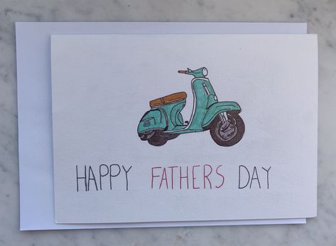 Cute and handmade fathers day card for your motor crazy father figure Fathers Day Gifts Ideas Diy, Harry Potter Birthday Cards, Fathers Day Gifts Ideas, Freehand Drawing, Baby Doll Clothes Patterns, Fathers Day Card, Colorful Birthday, Harry Potter Birthday, Baby Doll Clothes