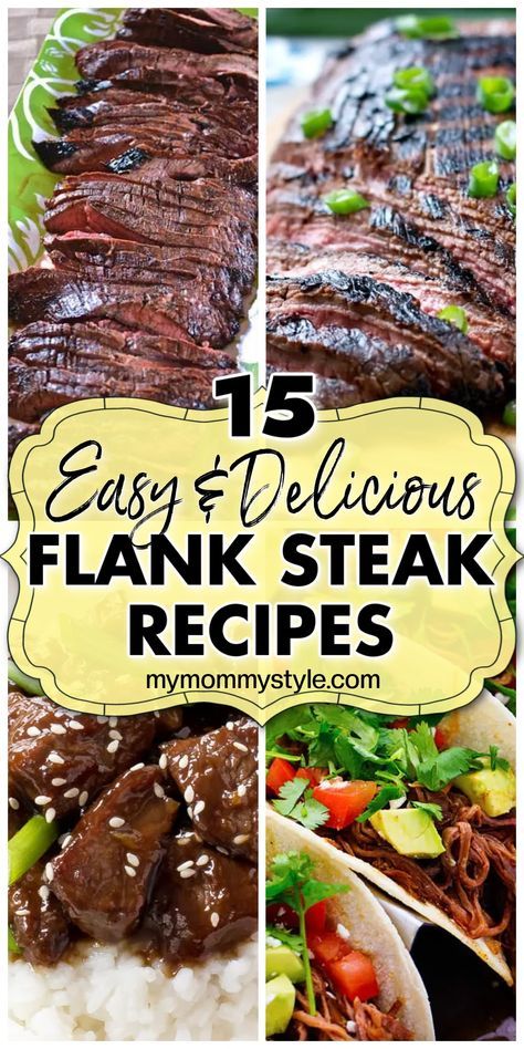 Things To Make With Flank Steak, Flank Beef Recipes, Dinner Ideas With Flank Steak, Flank Roast Recipe, Braised Flank Steak, Healthy Flank Steak Recipes Clean Eating, Flank Skirt Steak Recipes, Slow Cooked Flank Steak, Instapot Flank Steak Beef Recipes