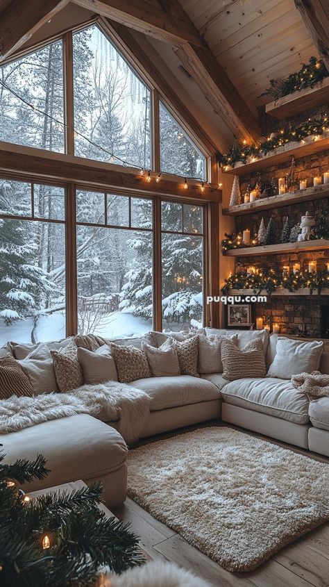 Winter House Interior, Christmas House Exterior, Cozy Winter Home, Winter Hacks, Sims Inspiration, Winter Cottage, Icicle Lights, Bloxburg Ideas, Merry Christmas Decoration