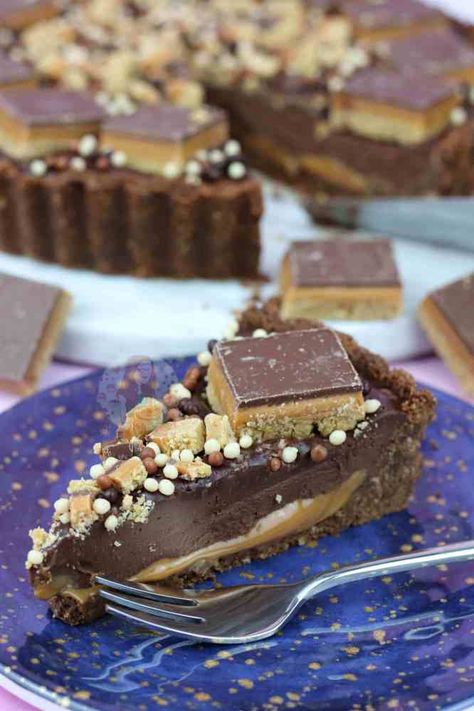 Millionaire Tart, Fruit Milkshake Recipe, Food Polls, Millionaire Shortbread Recipe, Desserts Strawberry, Sweet Slices, Millionaires Shortbread, Shortbread Bites, Chocolate Tarts